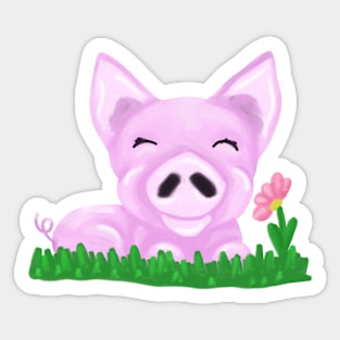 Cute piggy Sticker